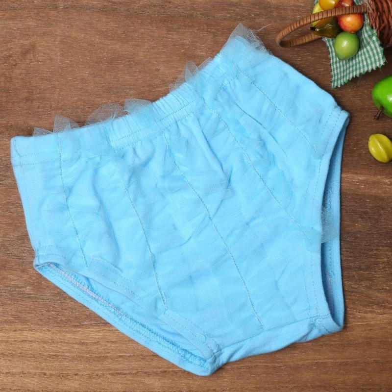 Nơi bán topsellers365 Stylish for Baby Kids Girls Underwear Briefs Panties Mesh Bowknot Bikini Bottom ( Lake Blue ) - intl