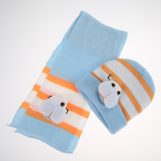 Giá Niêm Yết Warm Baby Boys Girls Hat Scarf Set Cute Knitted Cotton Hats(Sky Blue) – intl   UNIQUE AMANDA