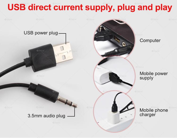 Mini USB Computer Speakers, 2.0 Channel for PC Laptop