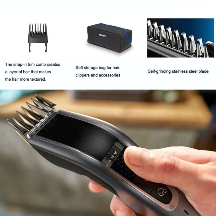 Tông đơ cắt tóc cao cấp thương hiệu Philips HC5690/15 tích hợp Công nghệ Dual