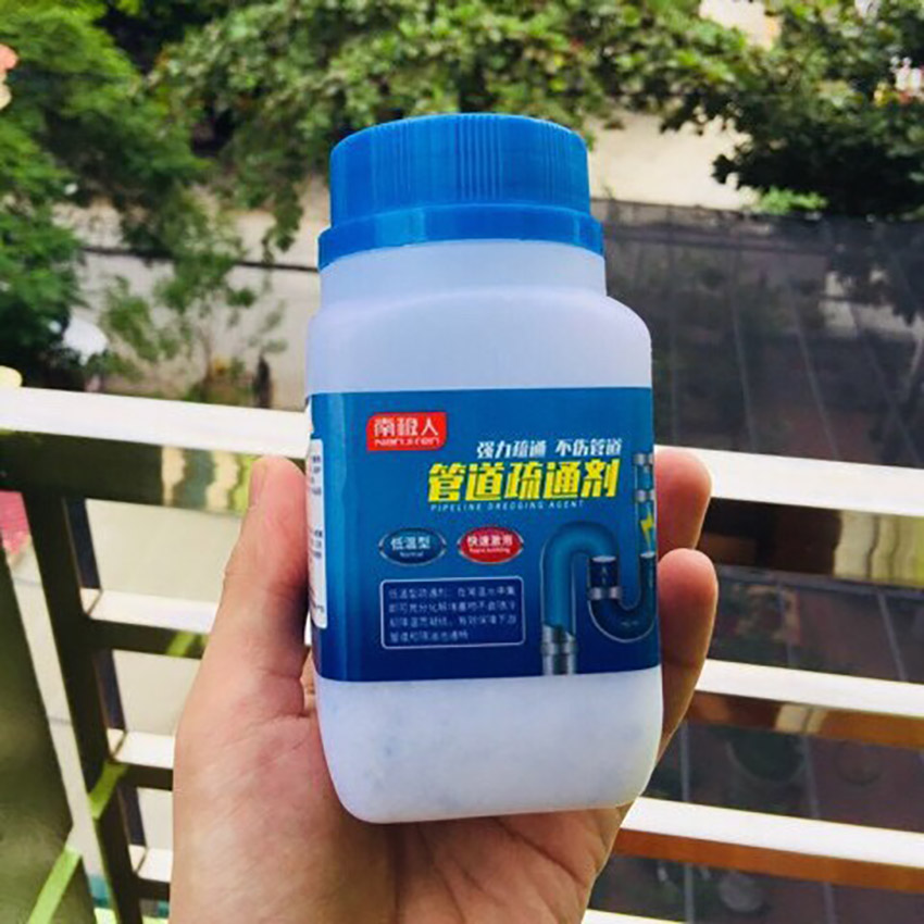 Combo 2 lọ bột thông tắc cống cực mạnh 260g - Quality Goods - {HÀNG CHẤT} Đánh tan mọi chất cặn bẩn bám mắc lâu ngày trong đường ống của bếp, chậu rửa, cống nước thải, thông tắc bồn cầu, tẩy lồng máy giặt