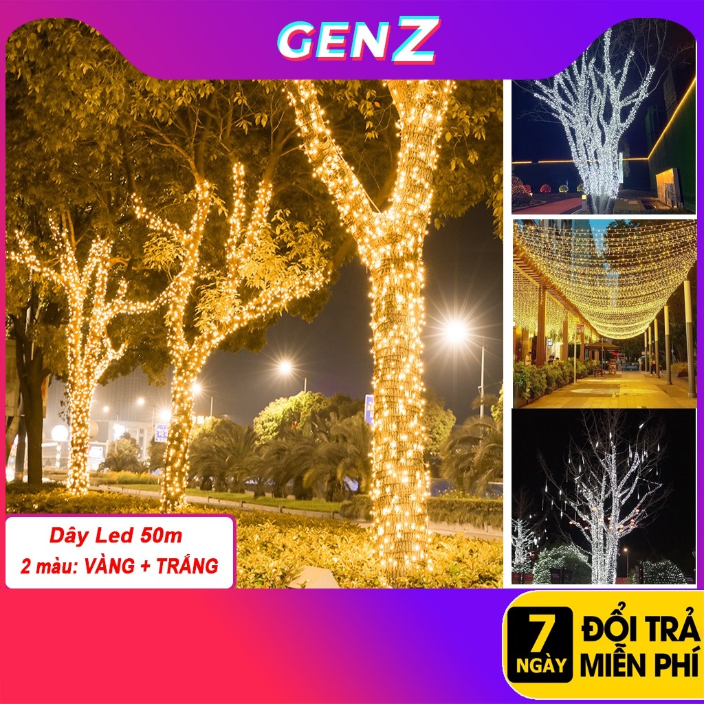 Đèn Led Dây Trang Trí 50M ⚡𝗖𝗵𝗼̂́𝗻𝗴 𝗡𝘂̛𝗼̛́𝗰⚡ Đèn Nháy Trang Trí Quán Cà Phê Đèn led Cuốn cây Dây Trang Trí Ngoài Trời | Lazada.vn Đèn Led Dây Trang Trí 50M ⚡𝗖𝗵𝗼̂́𝗻𝗴 𝗡𝘂̛𝗼̛́𝗰⚡ Đèn Nháy Trang Trí Quán Cà Phê Đèn Led Cuốn Cây Dây Trang Trí Ngoài Trời | Lazada.Vn