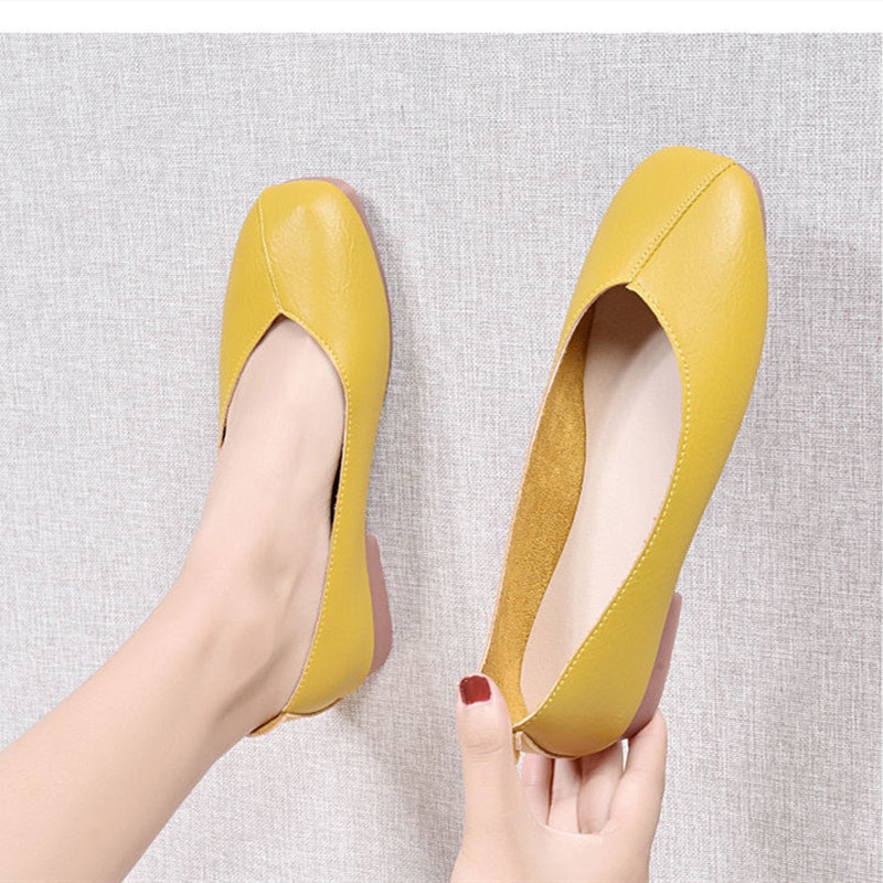 Cresfimix zapatos women fashion comfortable soft pu leather slip on flat shoes lady casual solid shoes female retro shoes a2424 15