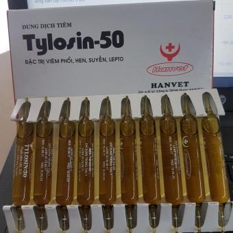 10 tuýp thuốc hen tylosin-50 5ml (đặc trị hen khẹc,khò khè)  
