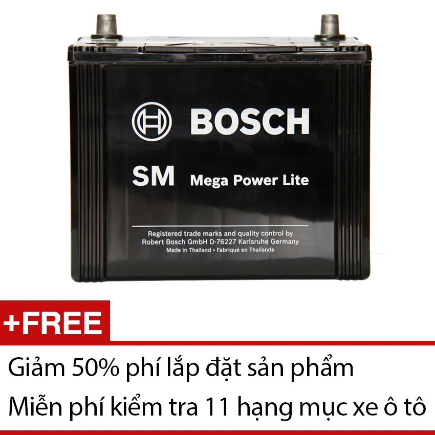 Bình Ắc Quy Xe Hơi Ôto Khô BOSCH Xe Mazda 3 Tất cả các đời
