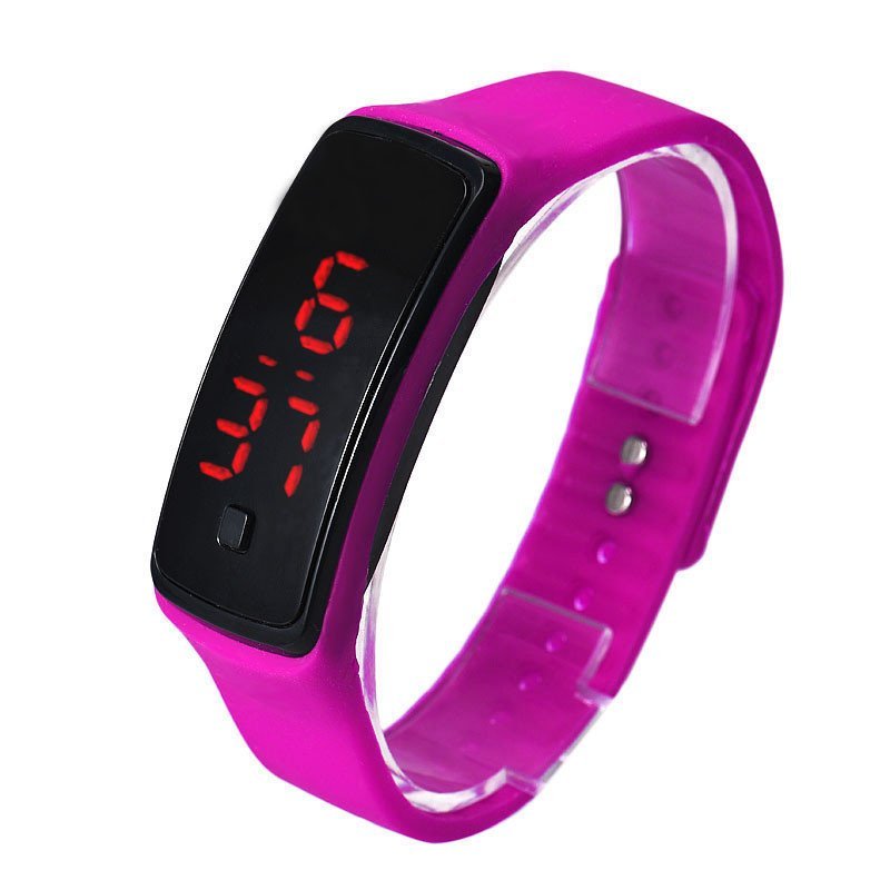 Bigskyie Fashion Ultra Thin Girl Men Sports Silicone Digital LED
Sports Wrist Watch Hot Pink - intl bán chạy