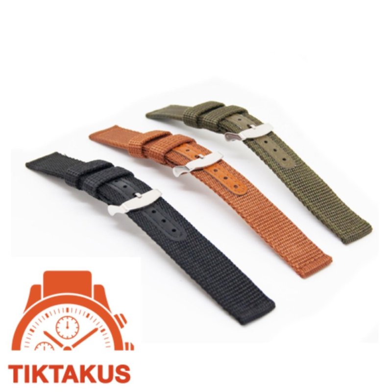 Bộ 3 dây vải dù Pilot khóa bạc cho đồng hồ (18mm) – Tiktakus bán chạy