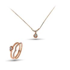 Khuyến Mãi Bộ Trang Sức “BE COOL” PTB 125 14k / vang hong / 43   HuyThanh  jewelry