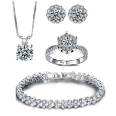 Giá Niêm Yết Bộ trang sức bạc 4 món đính đá thời trang minh tuệ shop SBT403   MINHTUESHOP