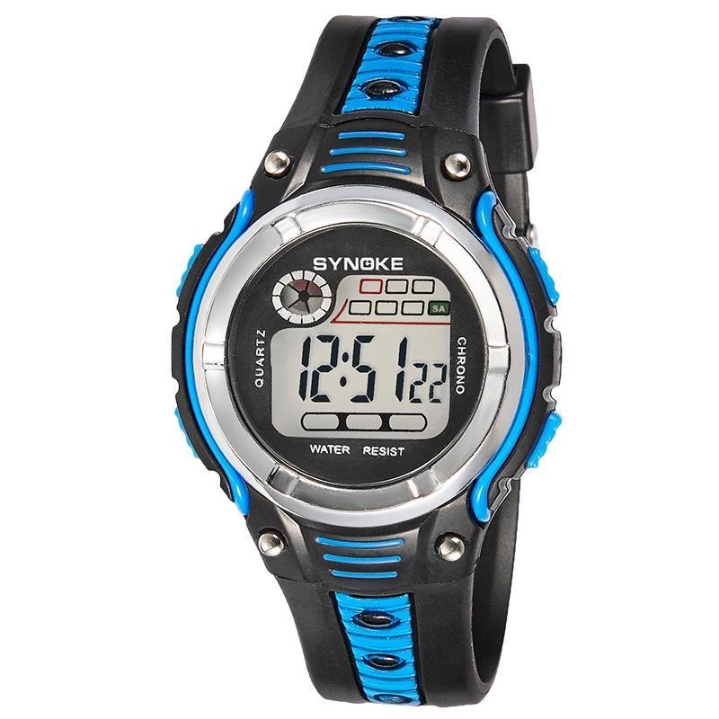 Bounabay Brand Boys Fashion Famous Sport LED Digital Electronic Clock Wrist Watch - intl bán chạy