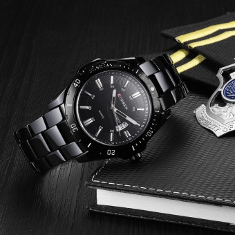 Bounabay Brand Watch Full Stainless Steel Analog Display Date Men's Quartz Watch Waterproof Watches Men relogio masculino 8110 - intl...