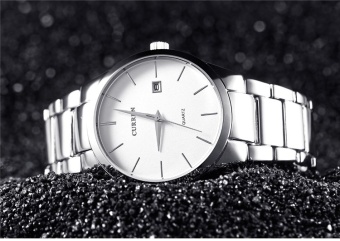 Bounabay Brand Watch Quartz-watch Men Military Wrist Watches MEN Full Steel Famous Business Waterproof Relogio Masculino 8106 - intl  