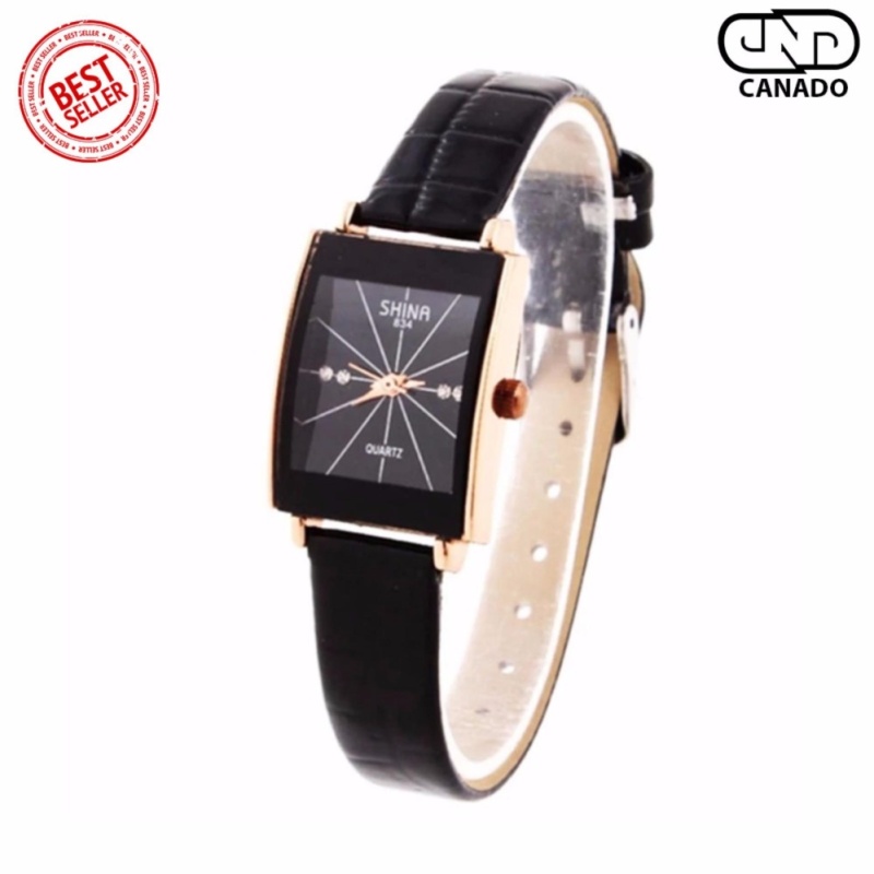 Nơi bán CANADO Đồng hồ nữ dây da SHINA C0143 (Đen)