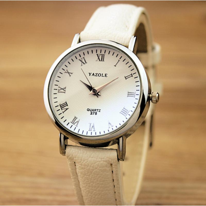 Giá bán CANADO Đồng hồ nữ dây da Yazole LS044_WH5145 (Trắng)