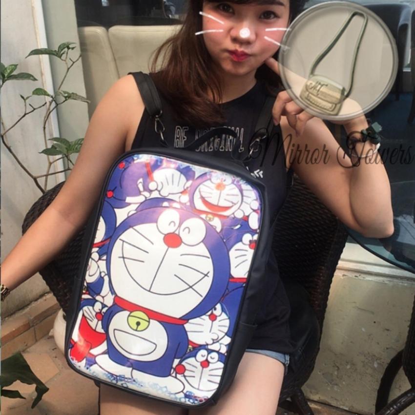 Hình ảnh Cặp balo doraemon cặp balo cấp 3 đi học cực đẹp (Đen)