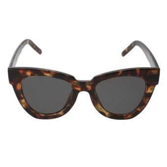 Chic Cat Eye Unisex Man Female Box Sea Sunglasses(Grey)-one size - intl  