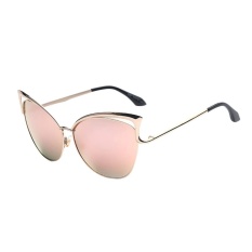 Bảng Báo Giá Chic Metal Hollow out Cat Eye Sunglasses (Gold Frame Rose Gold) – intl   crystalawaking