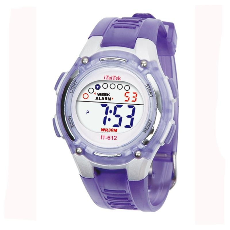 Children Boys Girls Swimming Sports Digital Waterproof Wrist Watch PP - intl bán chạy