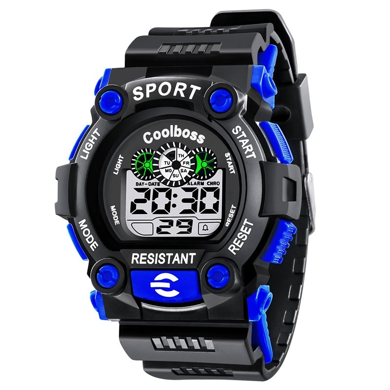 Coolboss Children s Watches Luminous Boys and Girls Waterproof Multi - Function Electronic Watch - intl bán chạy