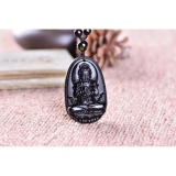 Dây chuyền nam đá phong thuỷ Phật Đại Nhật Bồ Tát MDH-1575, tặng vòng tay đá đen