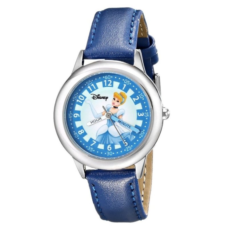 Nơi bán Đồng hồ bé gái dây da Công Chúa Lọ Lem Disney Kids' Cinderella Watch with Blue Leather Band (Xanh)