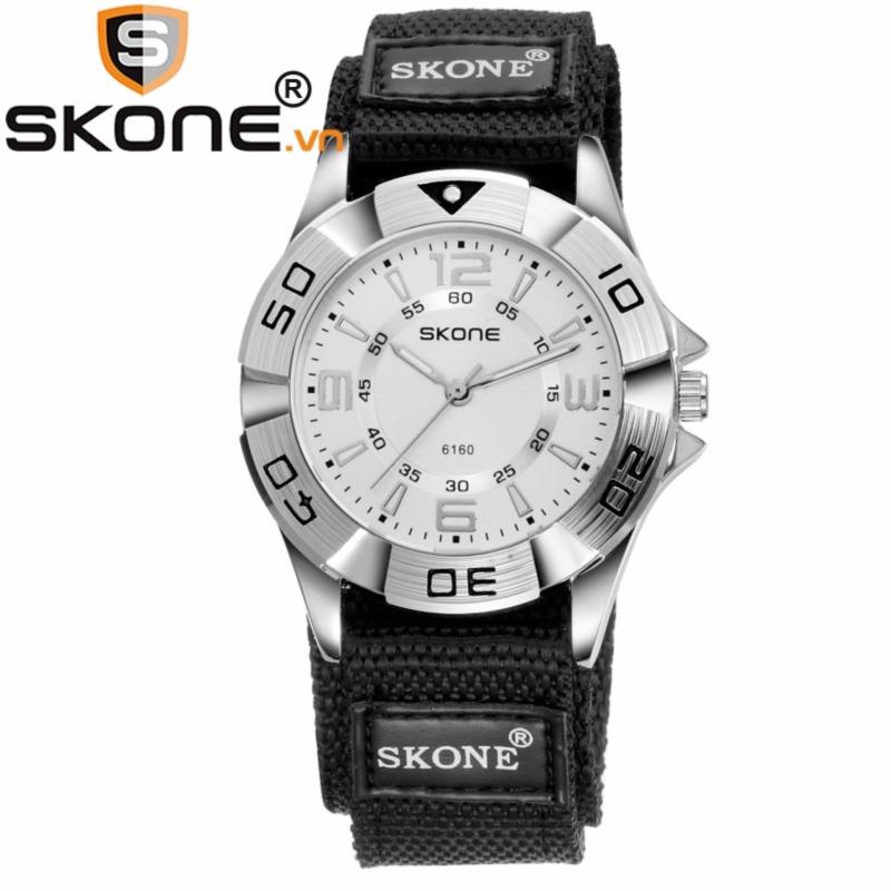 Nơi bán Đồng hồ bé trai SKONE máy Quartz Nhật, dây dù 6160-boy (Đen)