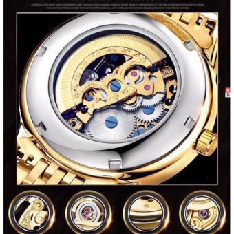 Đồng Hồ Cơ Rồng Vàng Nam Dây Inox đặc Tevise 1007 April 2018 - 2 Đồng hồ cơ rồng vàng nam dây inox đặc Tevise 1007 - 2