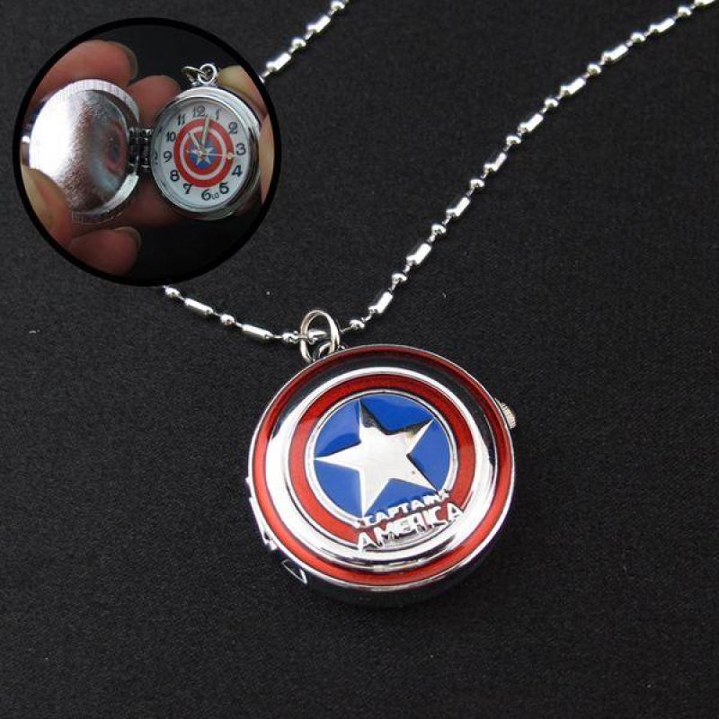 Nơi bán Đồng hồ dây chuyền Siêu Anh Hùng Captain America - 001