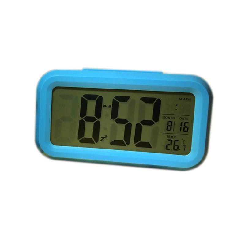 Nơi bán Đồng hồ điện tử báo thức cảm biến ánh sáng 1019- xanh lam