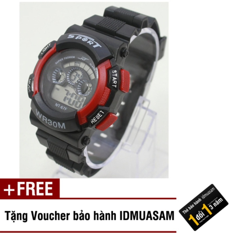 Đồng hồ điện tử trẻ em IDMUASAM 7954 (Đỏ) + Tặng kèm voucher bảo hành IDMUASAM bán chạy