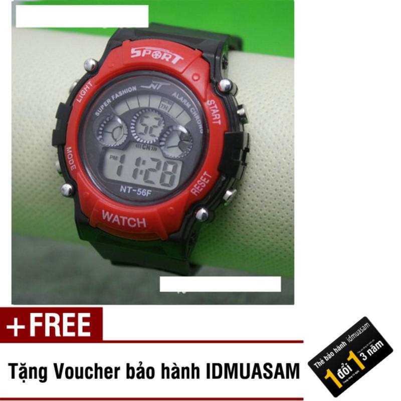 Nơi bán Đồng hồ điện tử trẻ em IDMUASAM 7974 (Đỏ) + Tặng kèm voucher bảo hành IDMUASAM