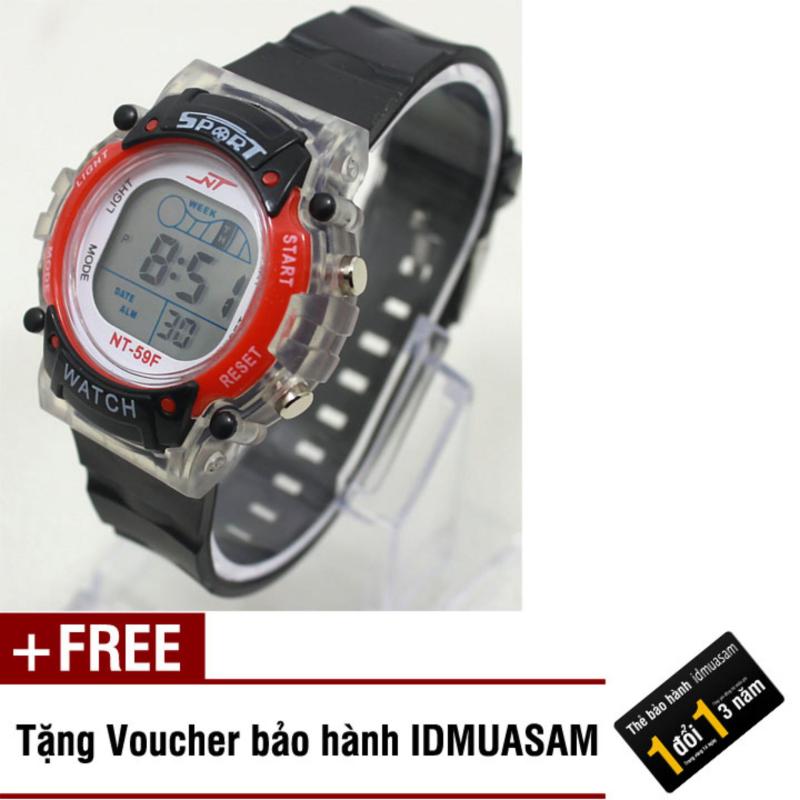 Nơi bán Đồng hồ điện tử trẻ em IDMUASAM 7987 (Đỏ) + Tặng kèm voucher bảo hành IDMUASAM