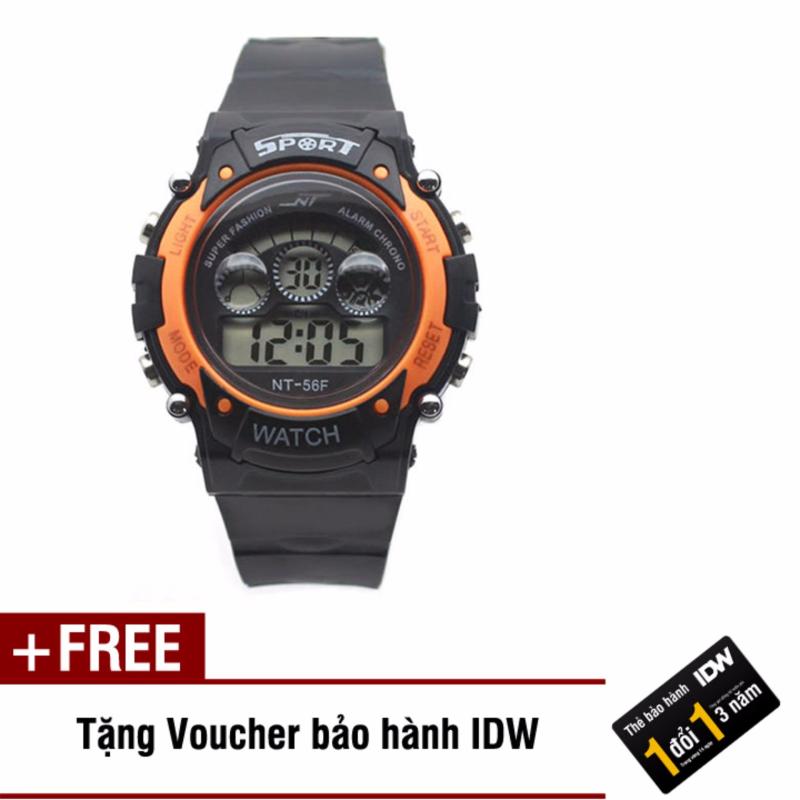 Đồng hồ điện tử trẻ em IDW 7464 (Cam) + Tặng kèm voucher bảo hành IDW bán chạy