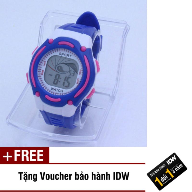 Nơi bán Đồng hồ điện tử trẻ em IDW S0831 (Xanh dương) + Tặng kèm voucher bảo hành IDW