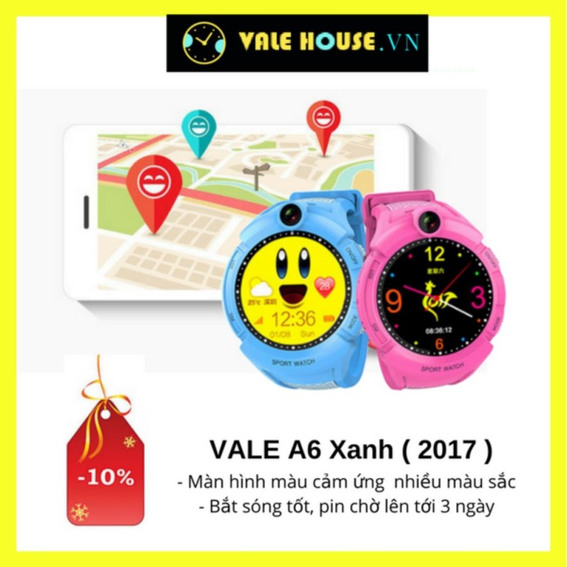 Đồng hồ định vị trẻ em VALE A6 XANH ĐẠI DƯƠNG 8956 bán chạy