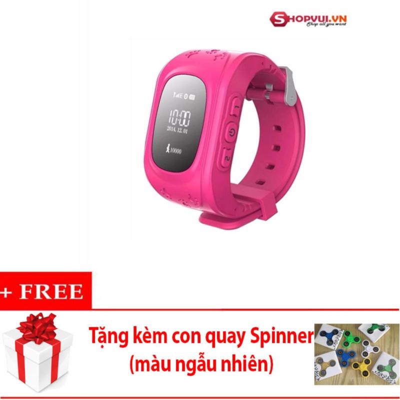 Đồng hồ định vị và giám sát trẻ em thông minh (Hồng) + Tặng con quay (màu ngẫu nhiên) bán chạy