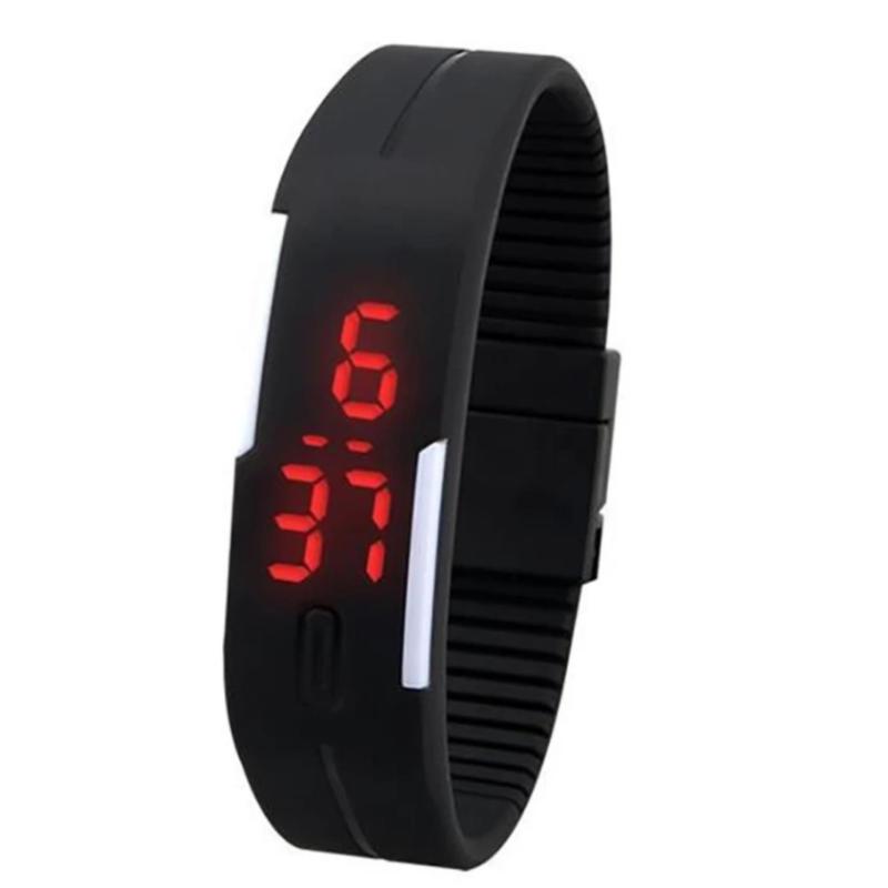Đồng hồ led kiểu dáng thể thao dây dẻo Sport (Đen) bán chạy