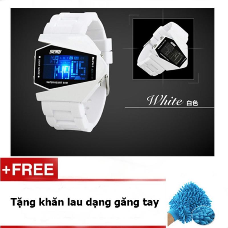 Đồng hồ LED SKMEI trẻ em SK073m màu trắng bán chạy
