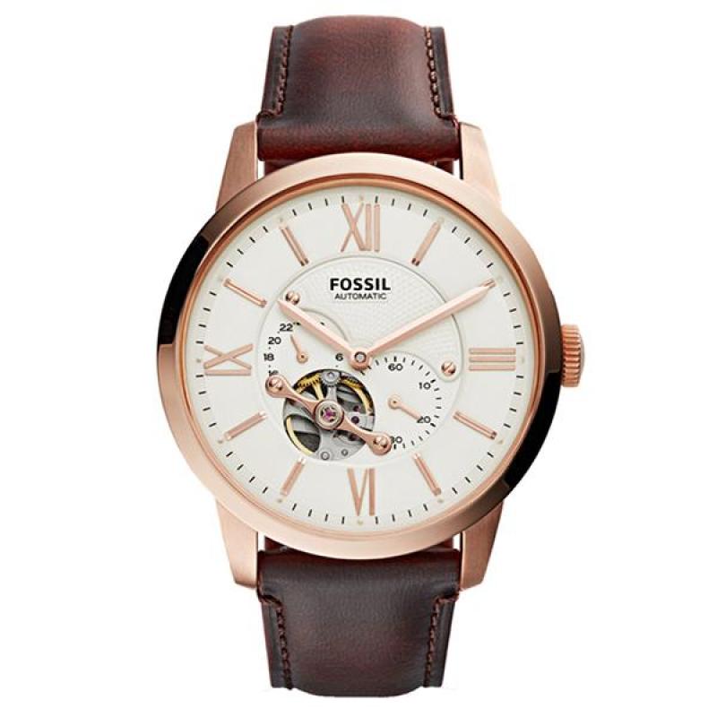 Nơi bán Đồng hồ nam cao cấp dây da Fossil ME3105 (Trắng) - Phân phối chính hãng
