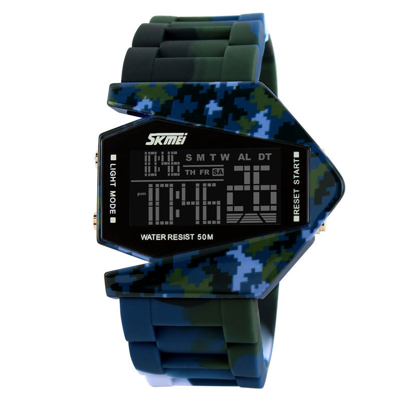 Đồng hồ nam dây cao su Skmei 0817B (Rằn ri xanh dương) bán chạy