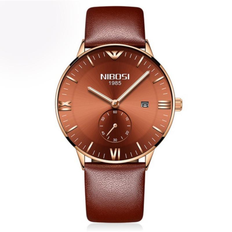 Nơi bán Đồng hồ nam dây da cao cấp Nibosi (fullbox)