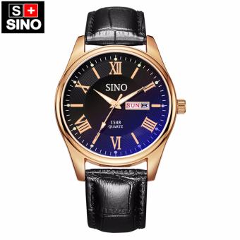Đồng hồ nam dây da cao cấp Sino Japan Movt rose gold S1548  