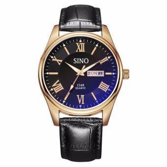 Đồng hồ nam dây da cao cấp Sino Japan Movt rose gold S1548 +Tặng vòng tay tỳ hưu  