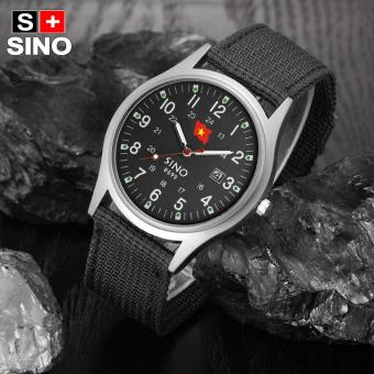 Đồng hồ nam dây vải quân đội Sino Japan S8699 (dây đen) - Phiên bản đặc biệt  