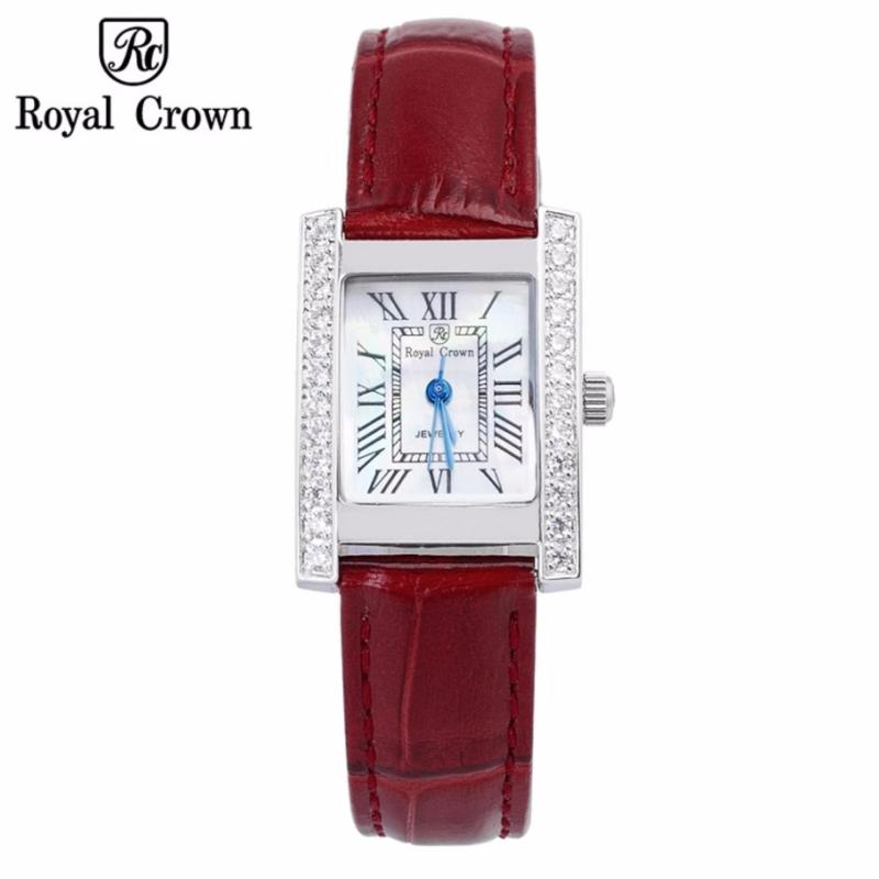 Giá bán Đồng hồ nữ chính hãng Royal Crown Italy 6306 dây da đỏ