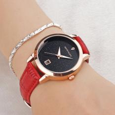 Giá Đồng hồ nữ dây da cao cấp SANDA JAPAN MOVT dây đỏ. Tặng kèm dây chuyền tỳ hưu thạch anh   Bảo Tín Watches
