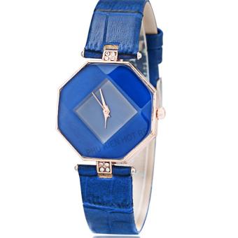 Đồng hồ nữ dây da tổng hợp Geneva PKHRGE043-4 (xanh dương)  