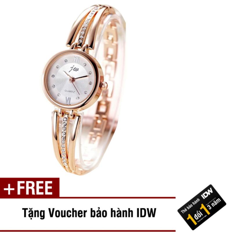 Nơi bán Đồng hồ nữ dây kim loại thời trang JW IDW 1951 (Vàng) + Tặng kèm voucher bảo hành IDW