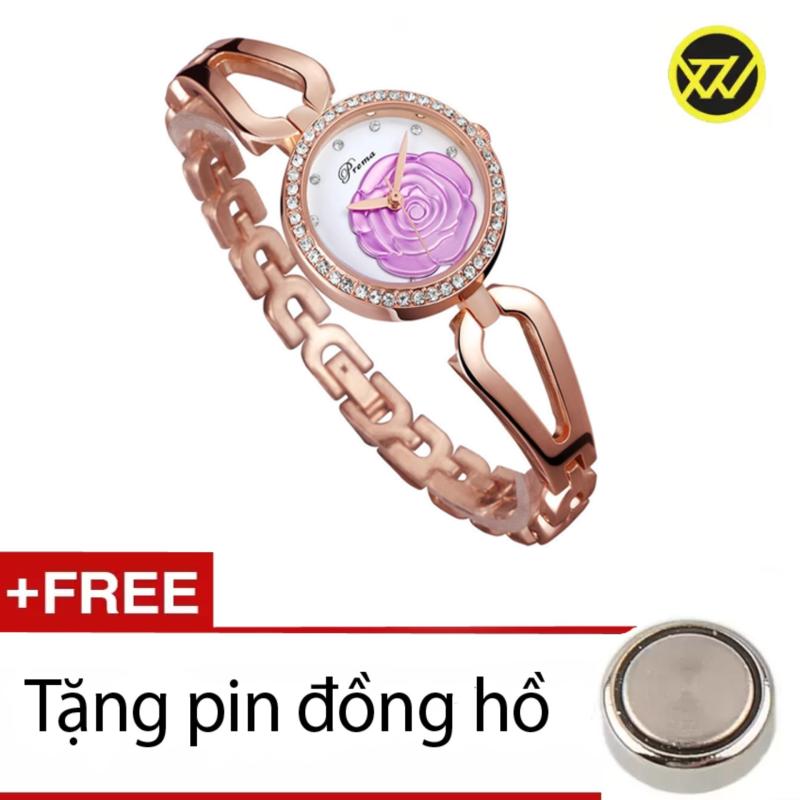 Giá bán Đồng hồ nữ dây thép chống gỉ PRM0079A + Tặng kèm 1 pin đồng hồ xuanthanhwatch