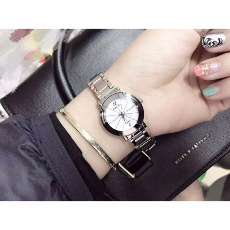 Giá bán Đồng hồ nữ Halei 590 màu trắng cực xinh - N1743